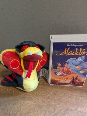 Disney Wishables Aladdin Jafar Snake Stuffed Plush Good vs Evil
